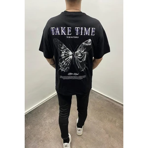 Insane Minds Erkekkelebek Baskılı Oversietshirt