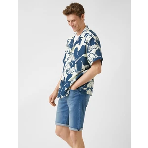 Katlı Paça Kot Şort