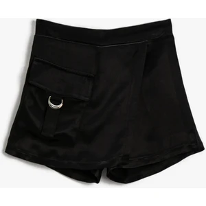 Şort Etek Kısa Cep Detaylı