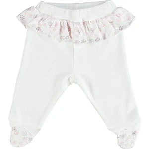 Tek Alt Patikli Pink Clover Ekru