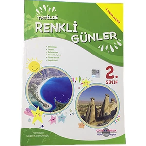 Çokgen Yayıncılık Tatilde Renkli Günler 2. Sınıf Tatil Kitabı Etkinlik Kitabı