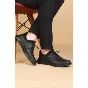 DRT6210 Hakiki Deri Ortopedik Topuk Jelli Günlük Erkek Ayakkabı