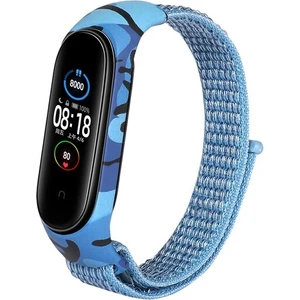 Cool Cold Xiaomi Mi Band (3-4-5-6) Seri Uyumlu Hasır Cırtcırtlı Örme Kamuflaj Desenli Su Geçirmez Kordon