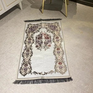 Osmanlı Inci Şönil Seccade - Beyaz