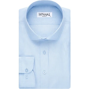 Slim Fit Filafil Soluk Mavi Erkek Gömlek