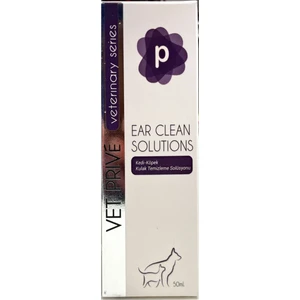 Vet Prive Ear Clean Solutions- Kulak Temizleme SOLÜSYONU 50ML Kedi&köpek