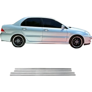Mitsubishi Lancer Krom Cam Çıtası (4parça) 2004-2008 Arası P.çelik