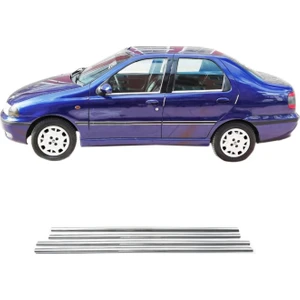 Fiat Siena Krom Cam Çıtası (4parça) P.çelik