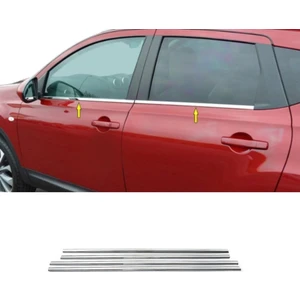 Nissan Qashqai +2 Krom Cam Çıtası (4parça) 2010-2013 Arası P.çelik