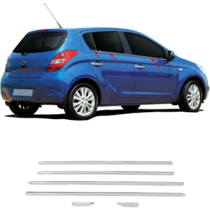 Hyundai I20 Krom Cam Çıtası (6parça) 2012-2014 Arası P.çelik
