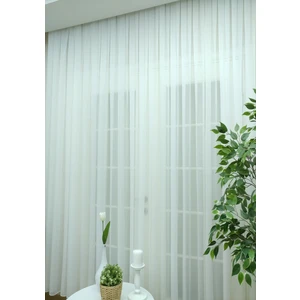 Evdepo Home Kullanıma Hazır Ekstraforlu Pilesiz Tül Perde Tek Kanat - Ekru 110 x 200 cm