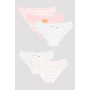 Çok Renkli Kız Çocuk Think 5li Slip
