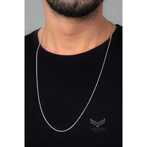 Ventino Silver 925 Ayar Gümüş Erkek Zincir Kolye VEK-300975