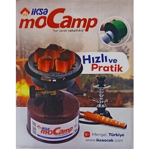 Iksa Mocamp Portatif Nargile Köz Ocağı Çakmak Gazlı Kullanım Pratik Kullanım