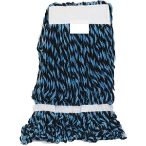 Dar Yedek Islak Mop Paspas Ucu Başlığı Püskül -17  cm -Pamuklu - 450  gr - Mavi - 1 Adet