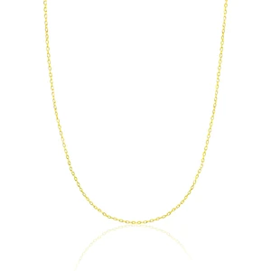 Ventino Silver 925 Ayar Gümüş  Gold Kaplama Forse Zincir Kolye VEK-3175G45