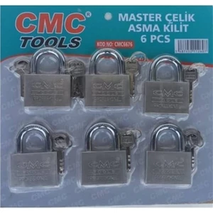 Cmc Tools Cmc Master Çelik Asma Kilit 60 Mm 6'Lü Set