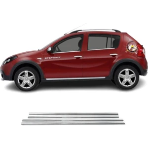 Dacia Sandero Krom Cam Çıtası (4PARÇA)2007-2012 Arası P.çelik