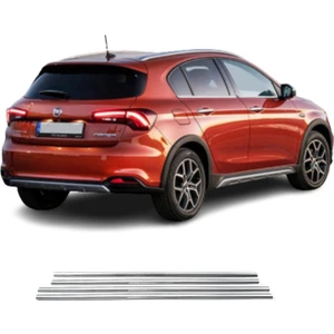 Fiat Egea Cross Krom Cam Çıtası (4parça) 2020 ve Üzeri P.çelik