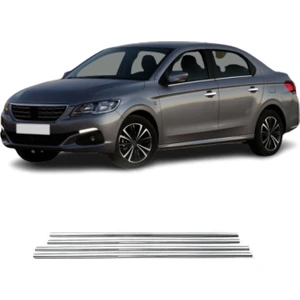 Peugeot 301 Krom Cam Çıtası (4parça) 2012 ve Üzeri P.çelik