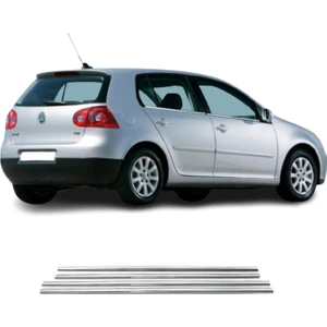 Vw Golf 5 Krom Cam Çıtası (4parça) 2005-2009 Arası P.çelik