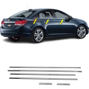 Chevrolet Cruze Sedan Krom Cam Çıtası (6parça) P.çelik