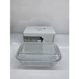 Kapaklı Cam Tereyağlık 97711