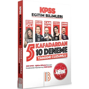 Benim Hocam Yayınları  2022 KPSS Eğitim Bilimleri 5 Kafadardan 10 Deneme Tamamı Çözümlü