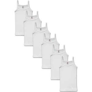 İki Yıldız Kız Çocuk % 100 Pamuklu Ribana Ip Askılı Kız Çocuk Atlet