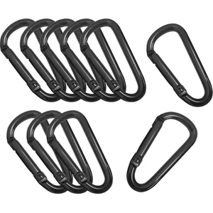 10 Parça Karabina Küçük Bahar Klipsi Yapış Toka Kanca Anahtarlık Karabiner D Yüzükler (Yurt Dışından)
