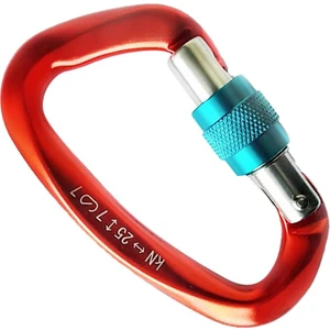 Vidalı Kilitleme D Şekli Carabiner Açık Toka Moutaineering Inen 25KN (Yurt Dışından)