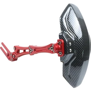 N1S M3 Için Cnc Arka Çamurluk Fender Evrensel Elektrikli Bisiklet Kırmızı (Yurt Dışından)