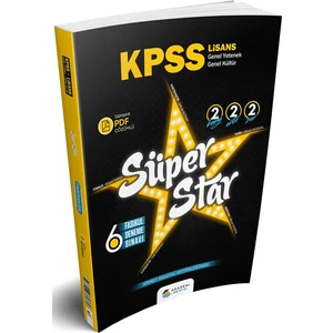 Akademi Denizi Yayınları KPSS Genel Yetenek Genel Kültür Süper Star 6 Deneme