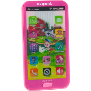 Oyuncak Cep Telefonu Pembe Işıklı Sesli Türkçe