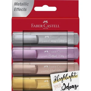 Faber Castell Metalik Fosforlu Kalem 4 Lü Set(KMZ)