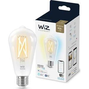 60W Sarı-Beyaz Ambiyans E27 Şeffaf Cam Akıllı Filament Ampul (ST64)