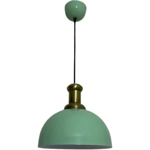 Rsylight Retro Metal Dekoratif Yeşil Rustik Tekli Sarkıt Avize Çap 30 cm