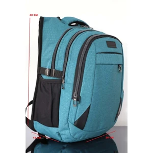 2227 Yarasa Sırt Çantası   NKT00163 Petrol Yeşil Tek Ebat