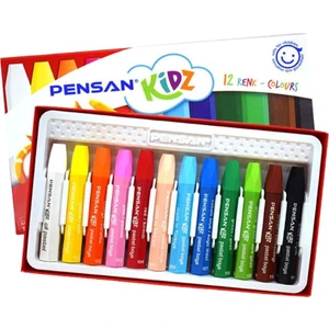 Pastel Boya 12 Li Karton Kutu 1 Adet Pensan 12 Renk Pastel Boya 1 Adet