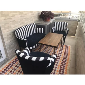 Çay Seti Koltuk Takımı Oturma Grubu Balkon Cafe Ofis 2+1+1