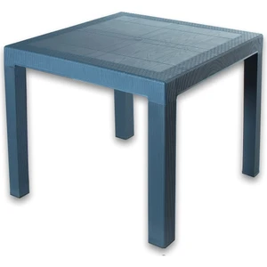 4A Groups -90X90 Rattan Masa Petrol Mavi