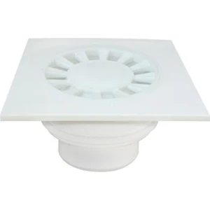 Erdal Ekici (15X15) Yer Süzgeci Q-50 Alttan Çıkışlı Plastik Gövde