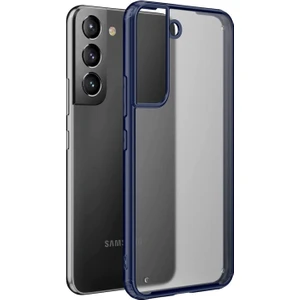 Samsung Galaxy S22 Kılıf Frosted Frame Lacivert