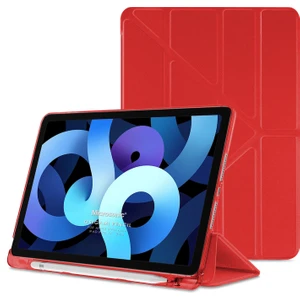 Apple iPad Air 5.nesil 2022 Kılıf (A2588-A2589-A2591) Origami Pencil Kırmızı