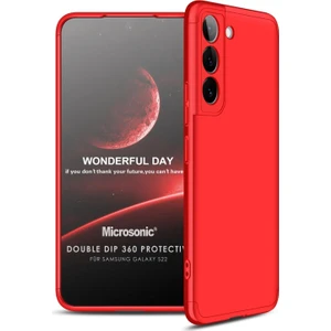 Samsung Galaxy S22 Kılıf Double Dip 360 Protective Kırmızı