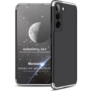 Samsung Galaxy S22 Plus Kılıf Double Dip 360 Protective Siyah Gri
