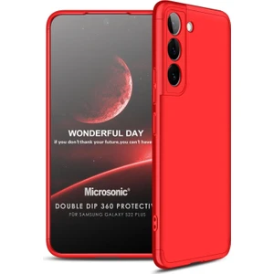 Samsung Galaxy S22 Plus Kılıf Double Dip 360 Protective Kırmızı