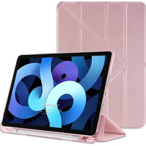 Apple iPad Air 5.nesil 2022 Kılıf (A2588-A2589-A2591) Origami Pencil Rose Gold