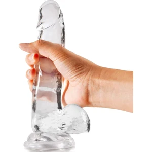 Şeffaf Jel Dildo Yapay Penis Vajinal Anal Vibrator