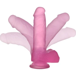Ten Dokusunda Pembe Jel Dildo Anal Vajinal Penis M Size
